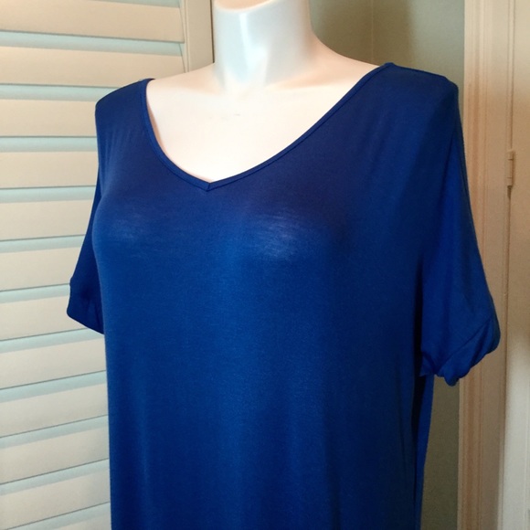 1 LEFT! Plus Oversized T-Shirt Maxi Dress, XL - Picture 4 of 8
